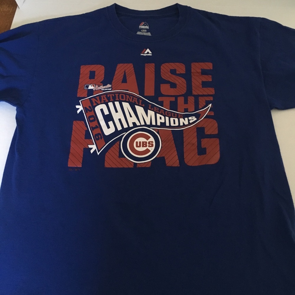 Majestic Cubs national league champions T-shirt.